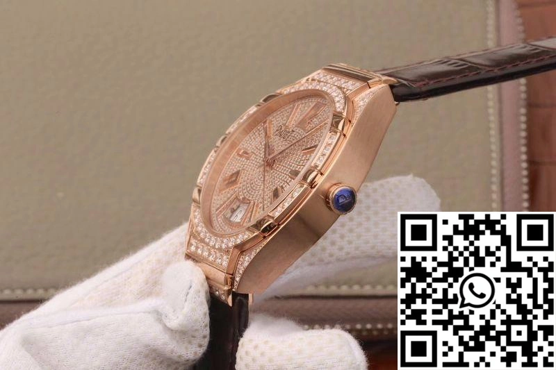 Piaget Polo MKS Factory Rose Gold Case Diamond Dial