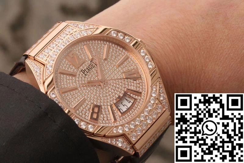 Piaget Polo MKS Factory Rose Gold Case Diamond Dial