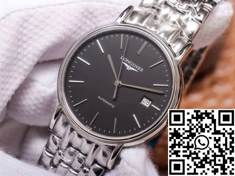 RM Factory Longines Presence L4.921.4.52.6 Stainless Steel Black Dial