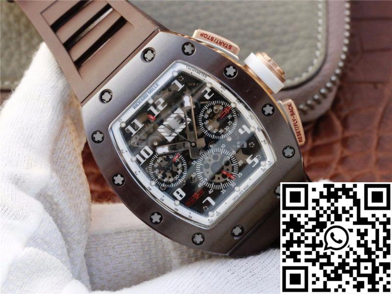Richard Mille Chronograph RM011 KV Factory Brown Crystal Dial