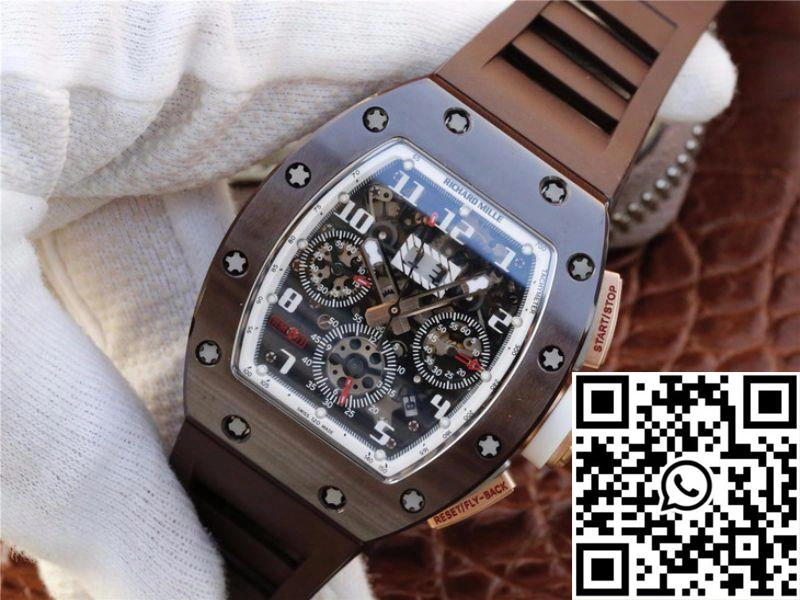 Richard Mille Chronograph RM011 KV Factory Brown Crystal Dial