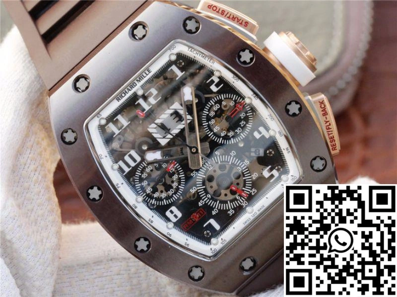 Richard Mille Chronograph RM011 KV Factory Brown Crystal Dial