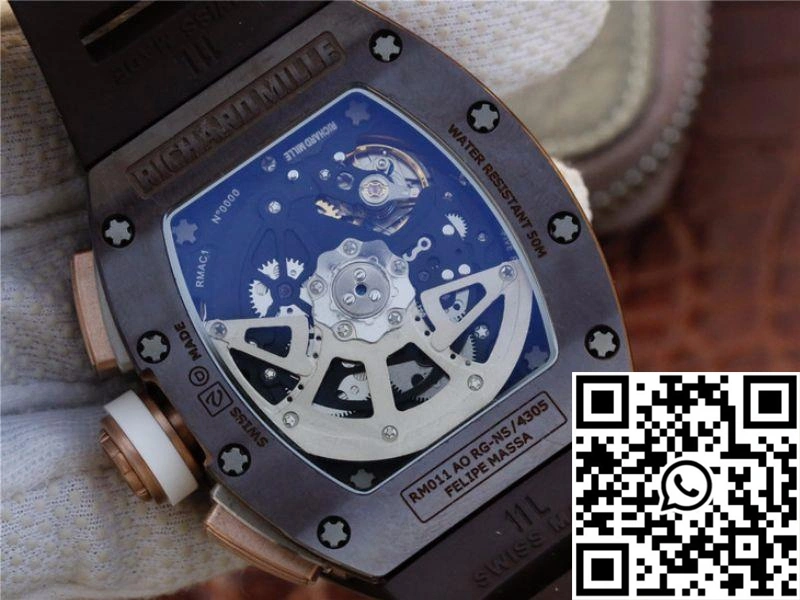 Richard Mille Chronograph RM011 KV Factory Brown Crystal Dial