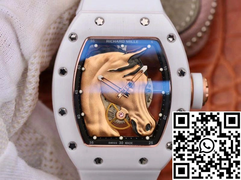 Richard Mille Polo Club Saint Tropez RM52-02 KV Factory Gold Horse Head Skeleton Dial