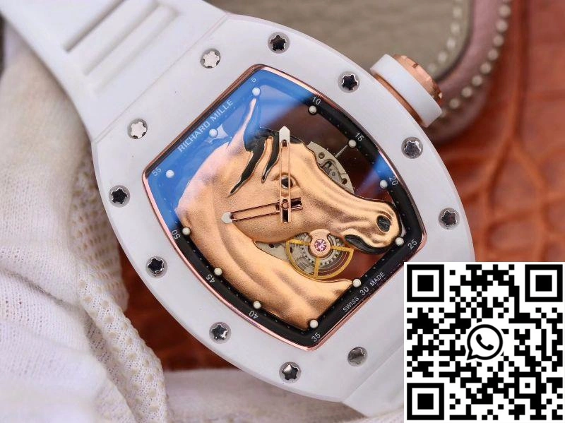 Richard Mille Polo Club Saint Tropez RM52-02 KV Factory Gold Horse Head Skeleton Dial