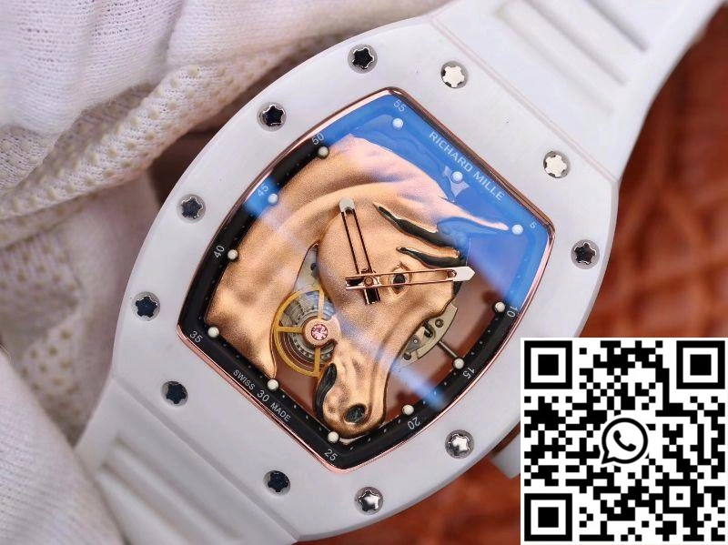 Richard Mille Polo Club Saint Tropez RM52-02 KV Factory Gold Horse Head Skeleton Dial