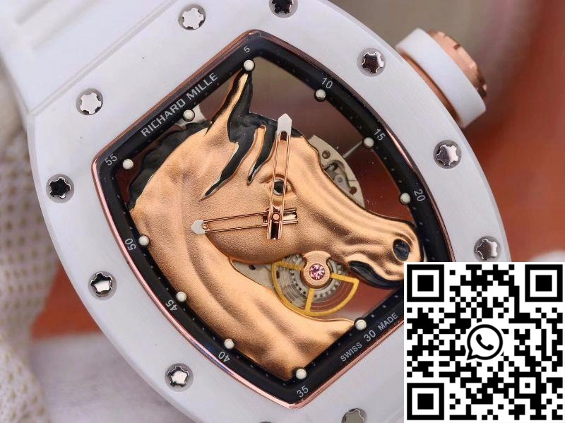 Richard Mille Polo Club Saint Tropez RM52-02 KV Factory Gold Horse Head Skeleton Dial