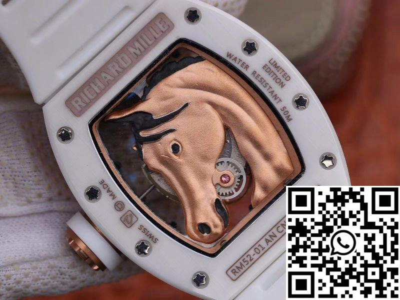 Richard Mille Polo Club Saint Tropez RM52-02 KV Factory Gold Horse Head Skeleton Dial