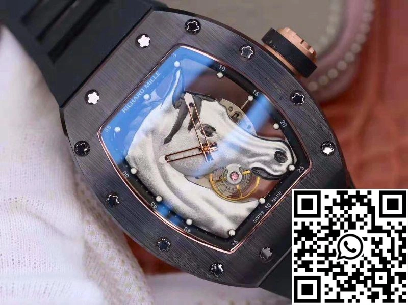Richard Mille Polo Club Saint Tropez RM52-02 KV Factory White Horse Head Skeleton Dial