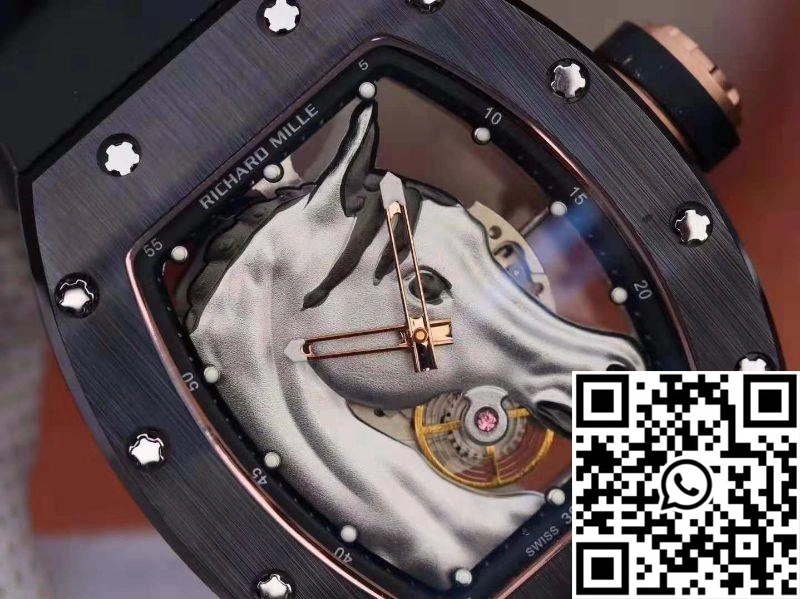 Richard Mille Polo Club Saint Tropez RM52-02 KV Factory White Horse Head Skeleton Dial