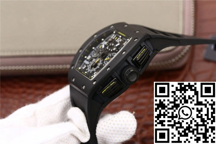 Richard Mille RM-011 KV Factory Carbon Fiber Black Strap