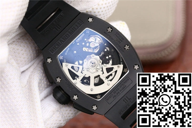 Richard Mille RM-011 KV Factory Carbon Fiber Black Strap