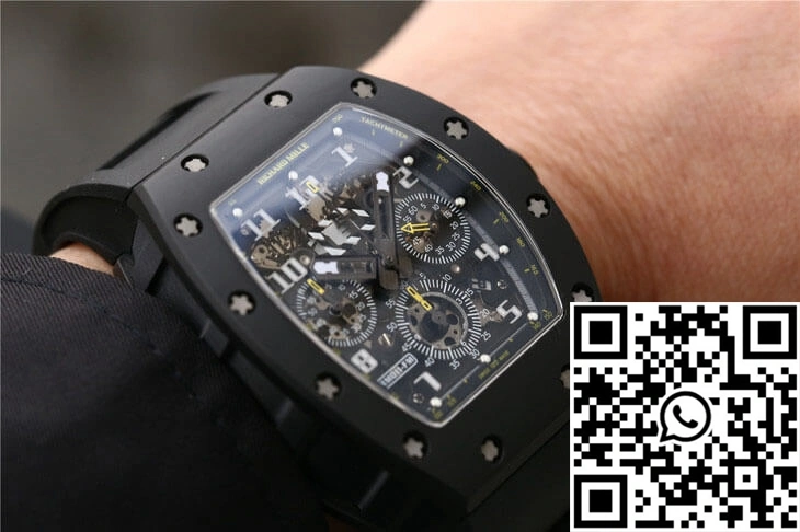 Richard Mille RM-011 KV Factory Carbon Fiber Black Strap