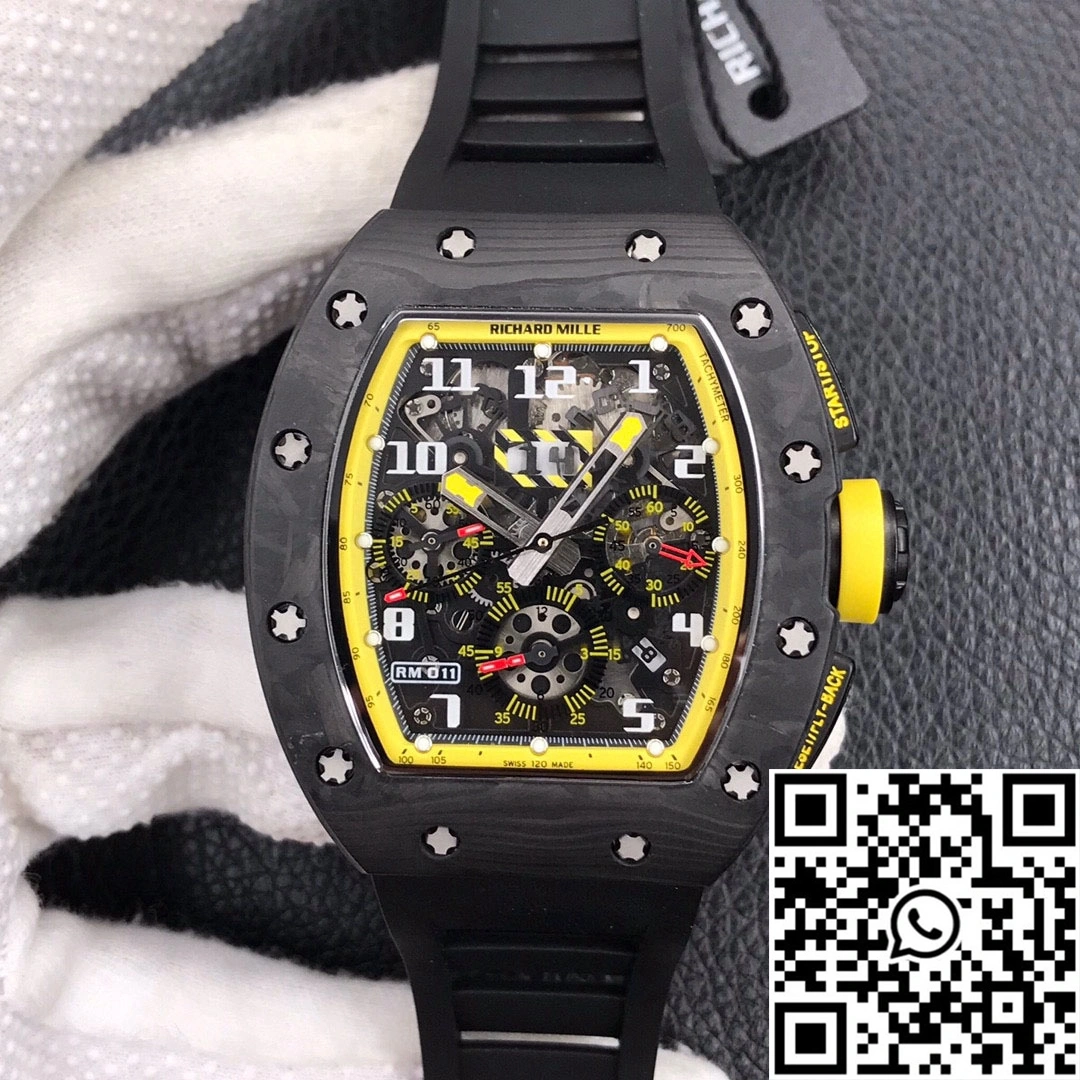 Richard Mille RM-011 KV Factory Forged Carbon Black Strap