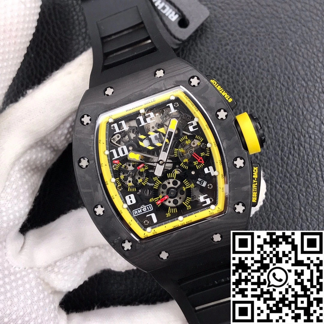 Richard Mille RM-011 KV Factory Forged Carbon Black Strap