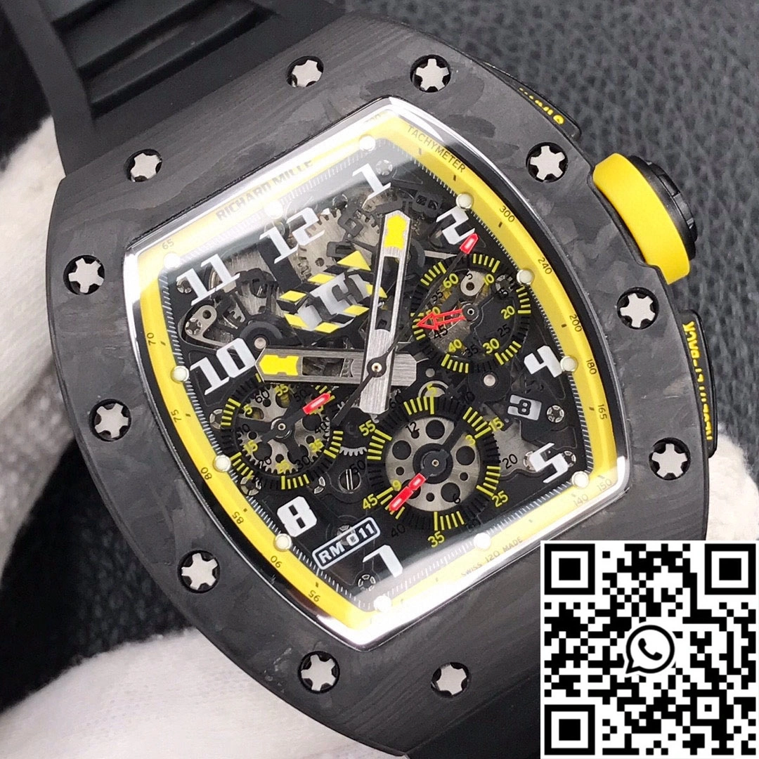 Richard Mille RM-011 KV Factory Forged Carbon Black Strap