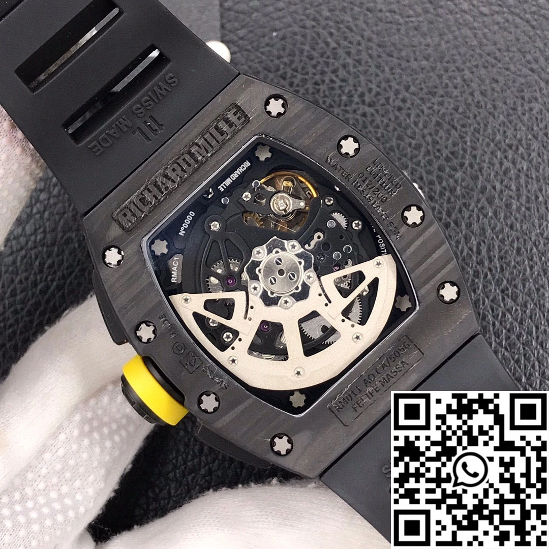 Richard Mille RM-011 KV Factory Forged Carbon Black Strap
