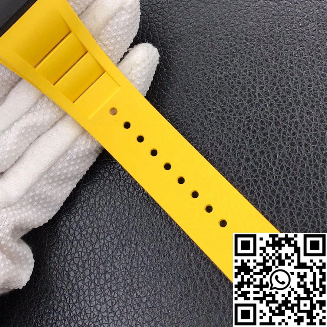 Richard Mille RM-011 KV Factory Forged Carbon Yellow Strap