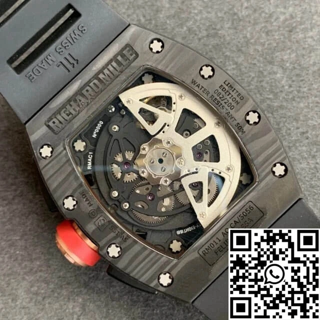 Richard Mille RM-011 KV Factory V2 Forged Carbon Black Case