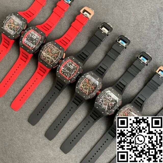 Richard Mille RM-011 KV Factory V2 Forged Carbon Case Rubber Strap