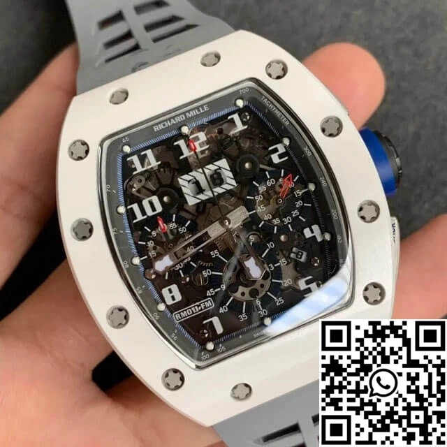 Richard Mille RM-011 KV Factory White Ceramic Case