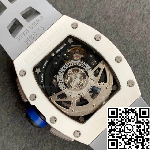 Richard Mille RM-011 KV Factory White Ceramic Case