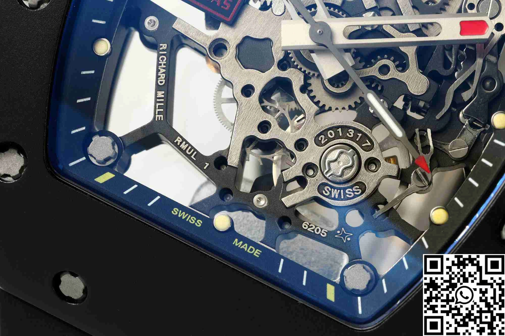 Richard Mille RM-035 Sonic Factory Black Case Black Band