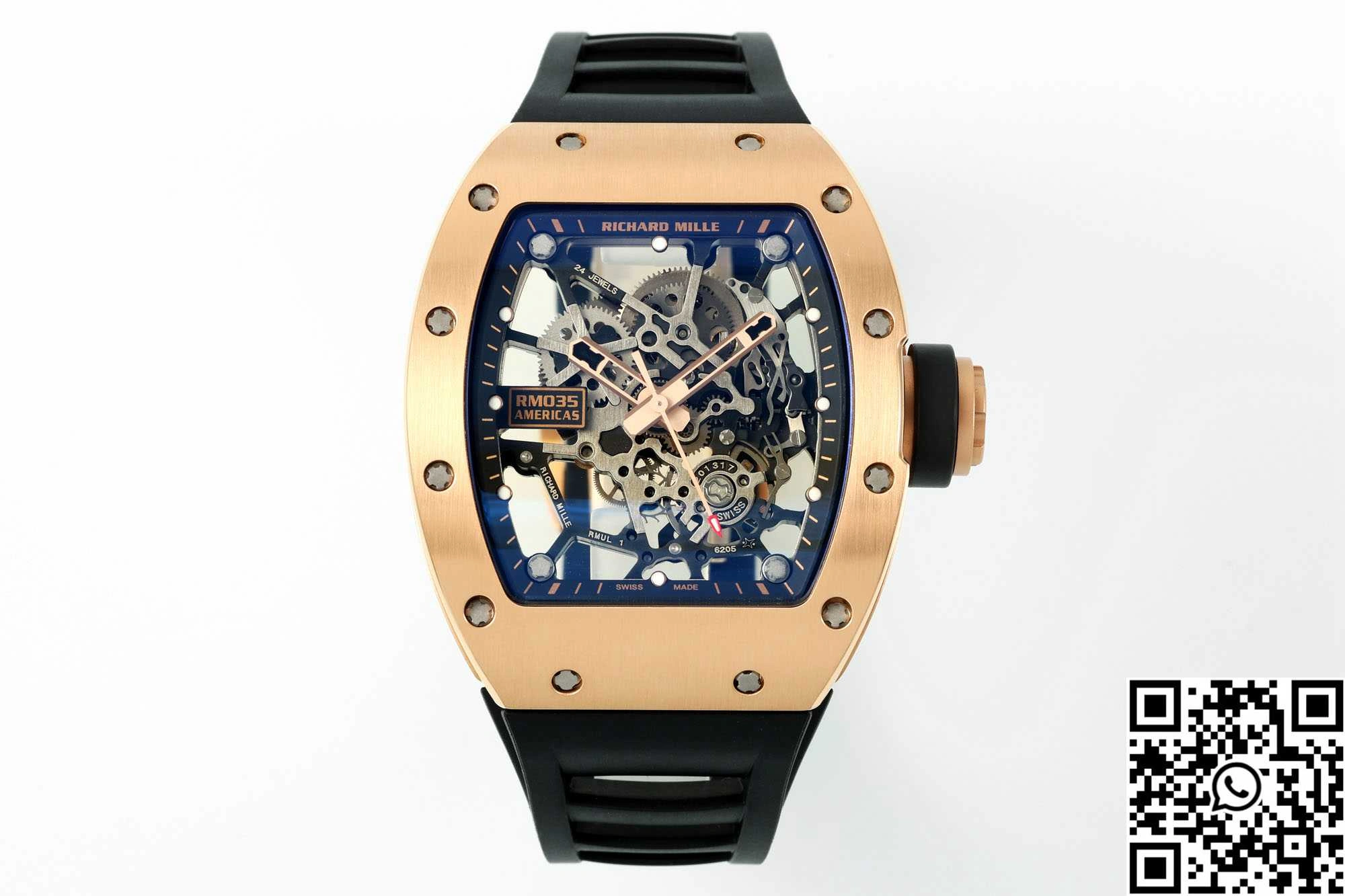 Richard Mille RM-035 Sonic Factory Gold Case Black Band