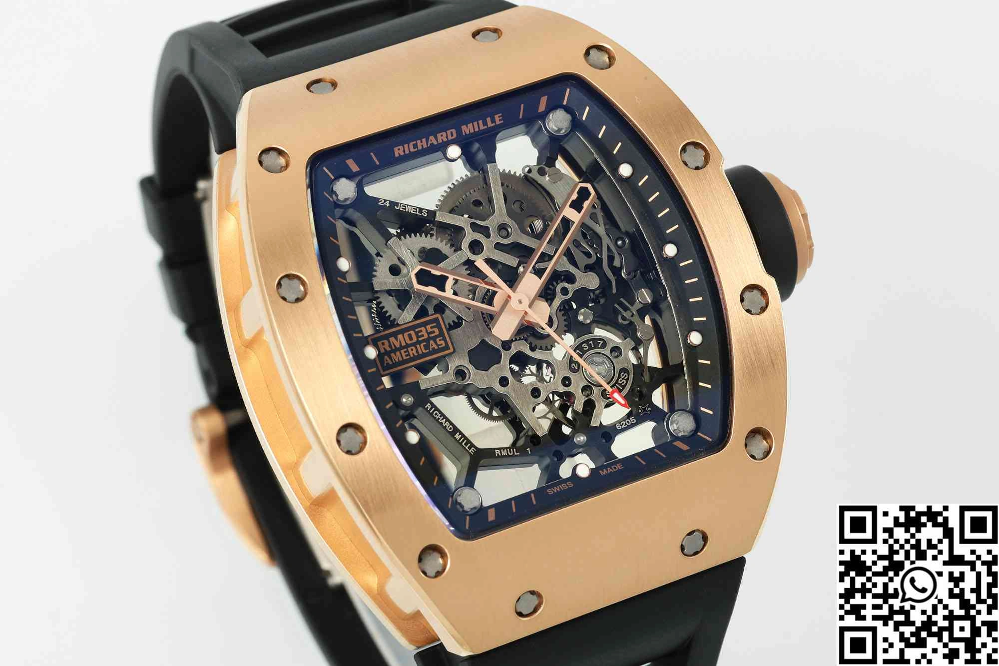 Richard Mille RM-035 Sonic Factory Gold Case Black Band