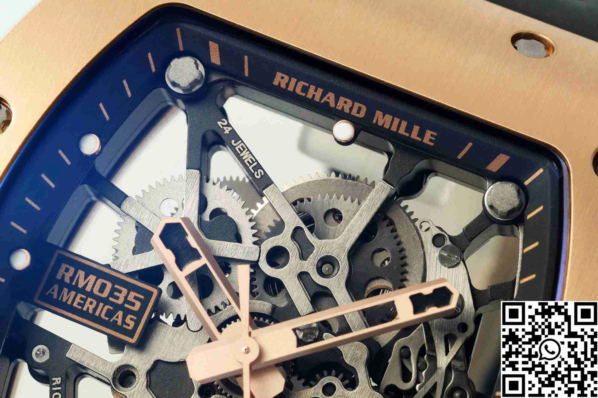 Richard Mille RM-035 Sonic Factory Gold Case Black Band
