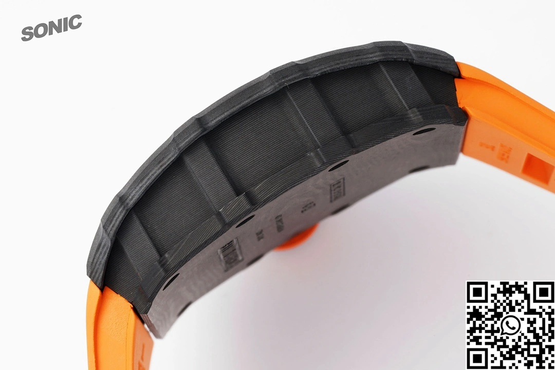 Richard Mille RM-035 Sonic Factory NTPT Carbon Fiber Black Case Orange Band