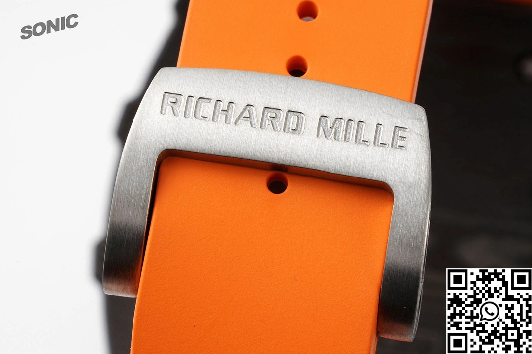 Richard Mille RM-035 Sonic Factory NTPT Carbon Fiber Black Case Orange Band