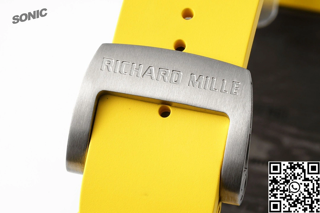 Richard Mille RM-035 Sonic Factory NTPT Carbon Fiber Black Case Yellow Band