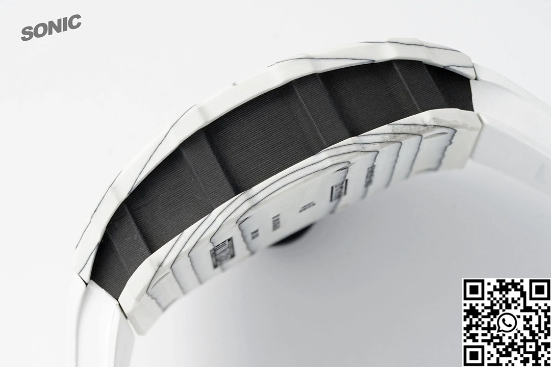 Richard Mille RM-035 Sonic Factory NTPT Carbon Fiber White Case White Band