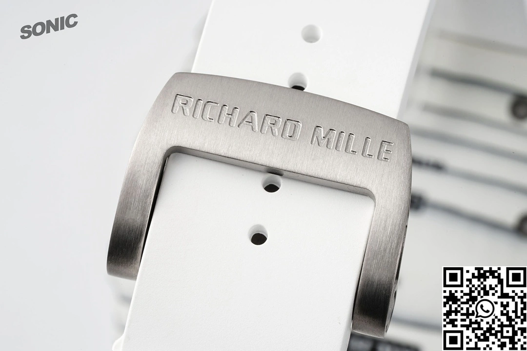 Richard Mille RM-035 Sonic Factory NTPT Carbon Fiber White Case White Band