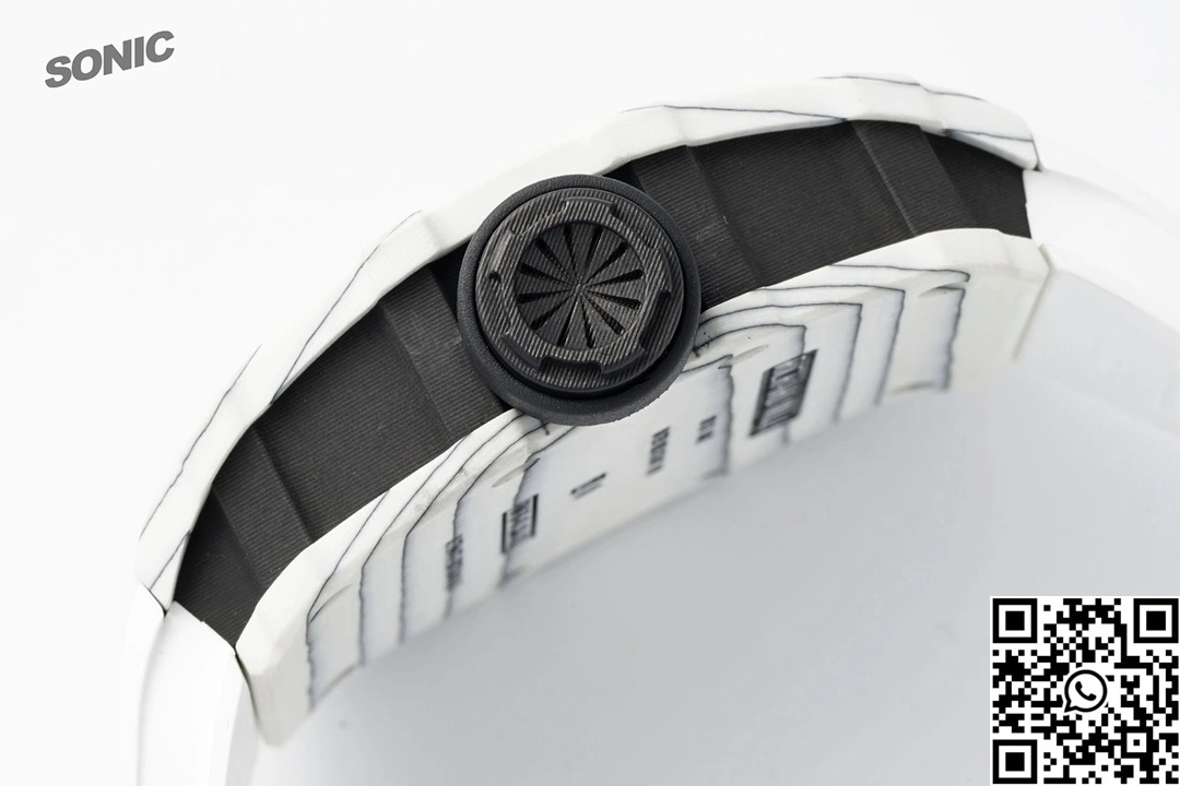 Richard Mille RM-035 Sonic Factory NTPT Carbon Fiber White Case White Band