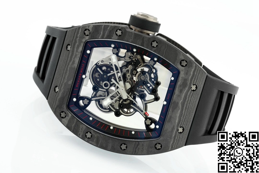 Richard Mille RM-055 APS Factory NTPT Carbon Fiber Black Case Black Band Black Rehault