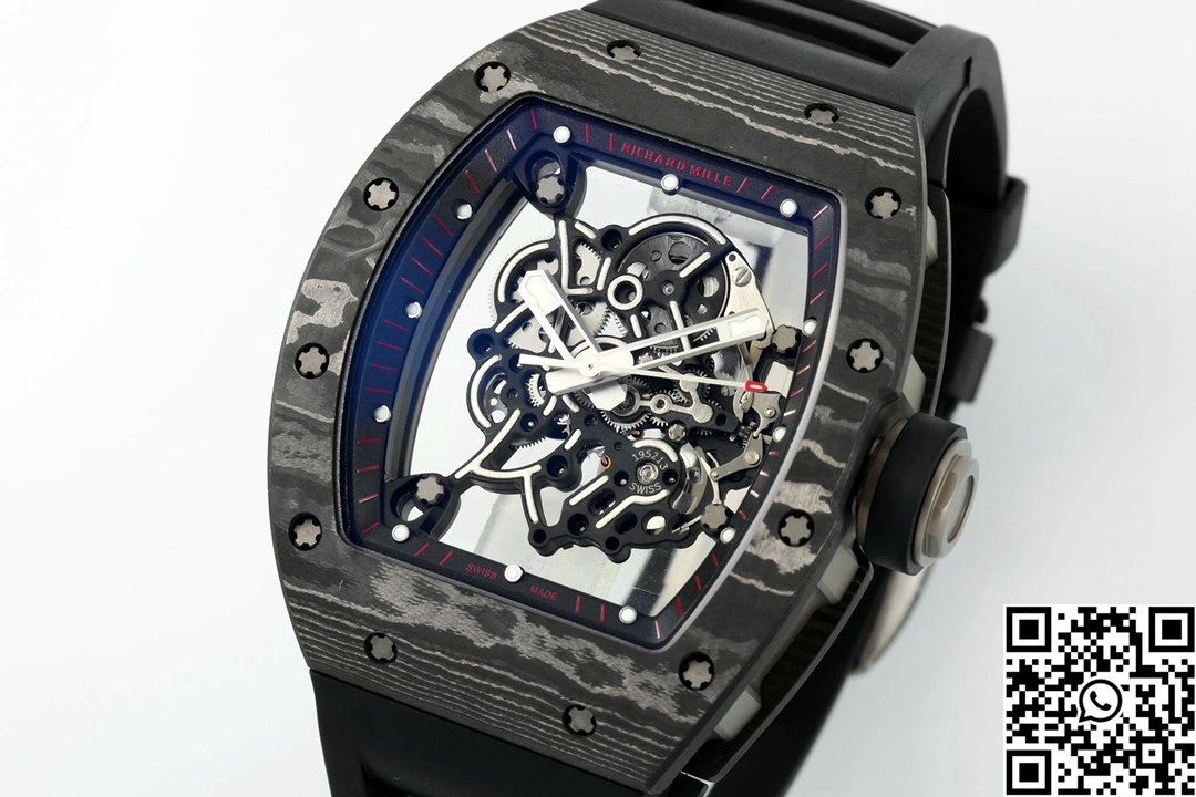 Richard Mille RM-055 APS Factory NTPT Carbon Fiber Black Case Black Band Black Rehault