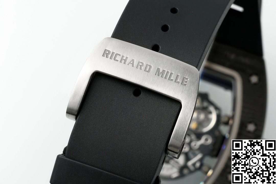 Richard Mille RM-055 APS Factory NTPT Carbon Fiber Black Case Black Band