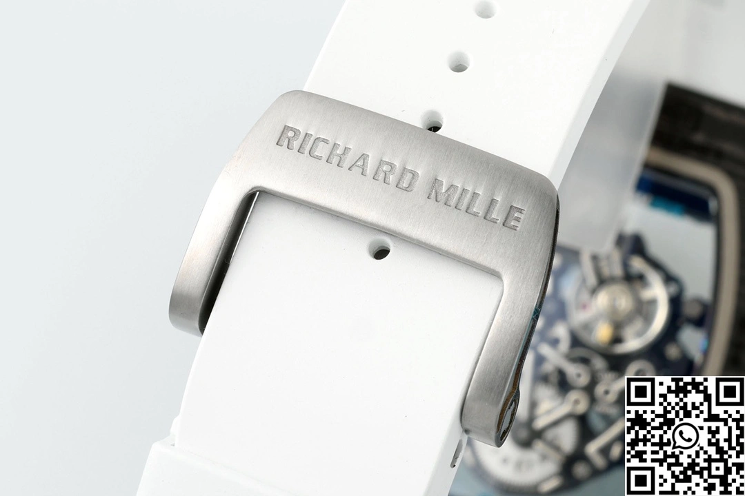 Richard Mille RM-055 APS Factory NTPT Carbon Fiber Black Case White Band Green Rehault