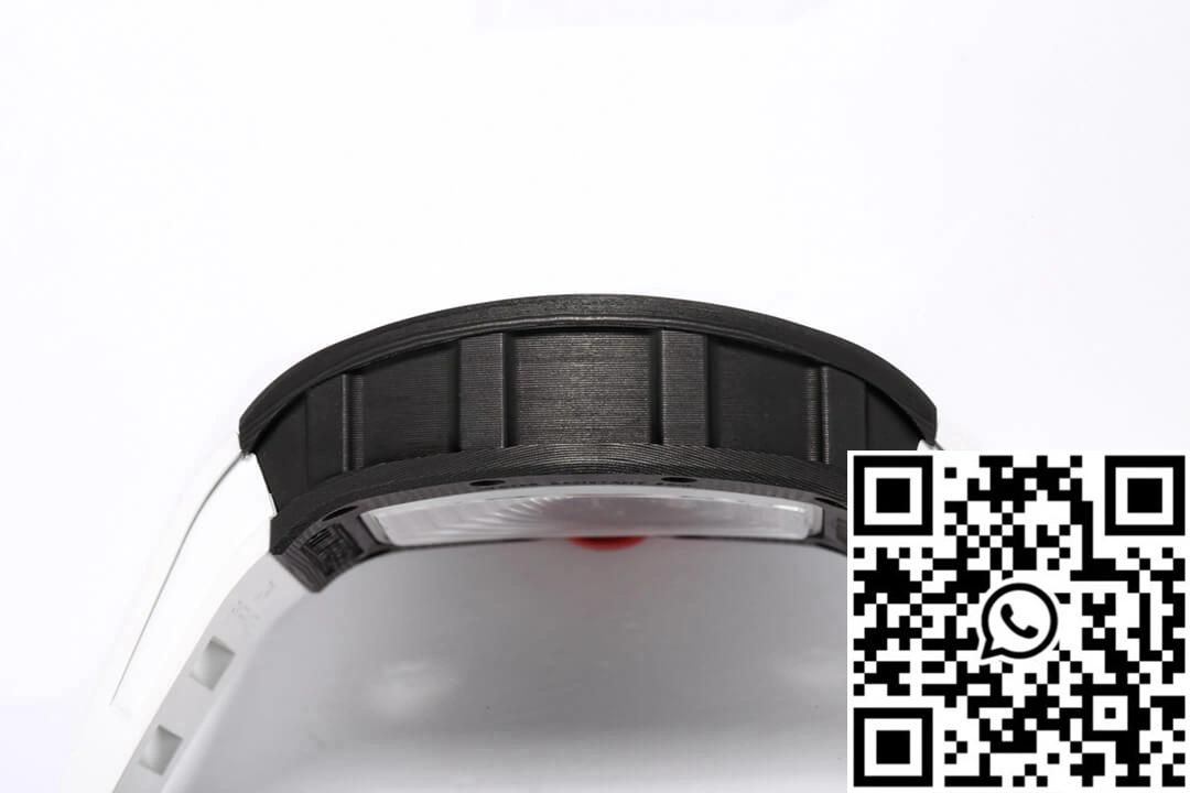 Richard Mille RM-055 BBR Factory Carbon Fiber White Strap