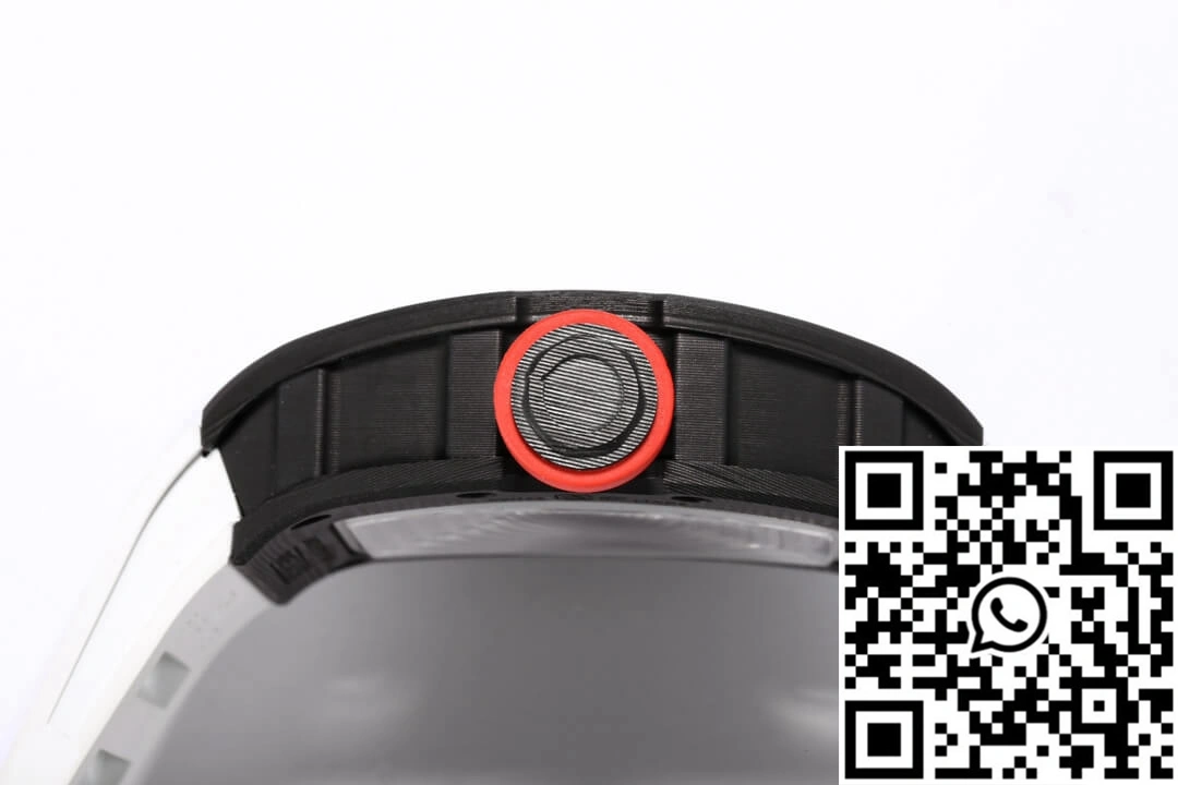 Richard Mille RM-055 BBR Factory Carbon Fiber White Strap