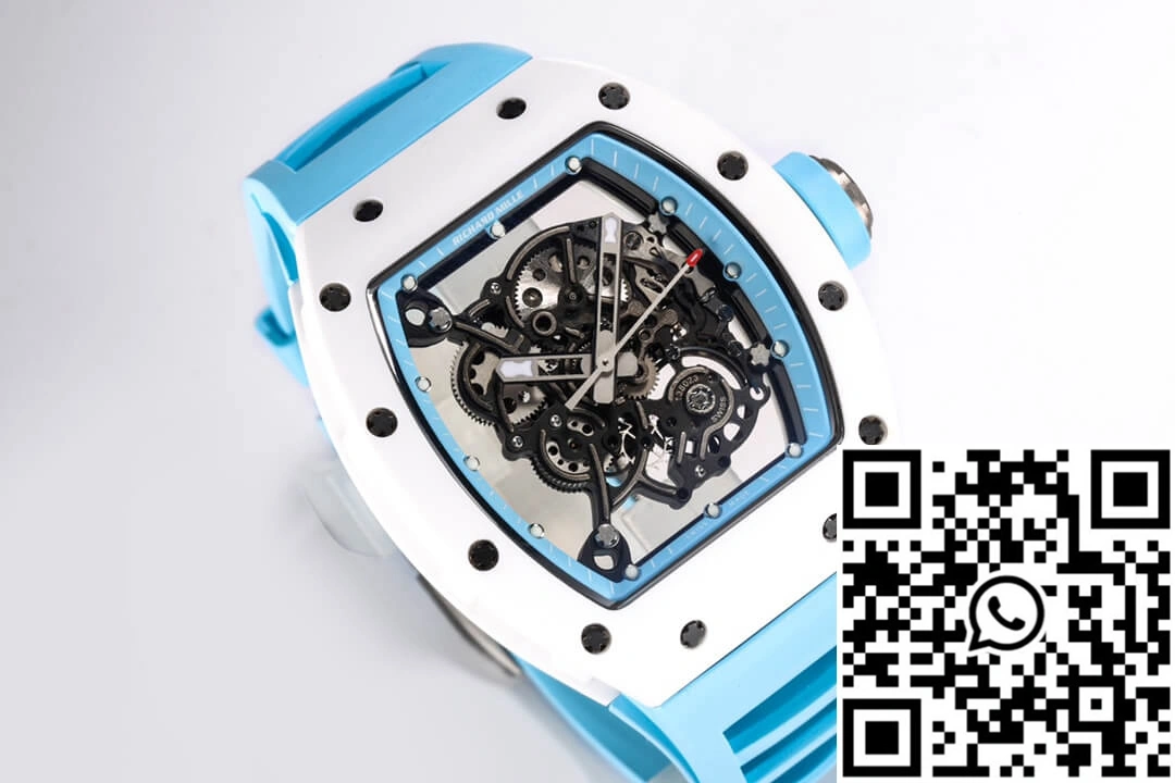 Richard Mille RM-055 BBR Factory Ceramic Case Blue Strap