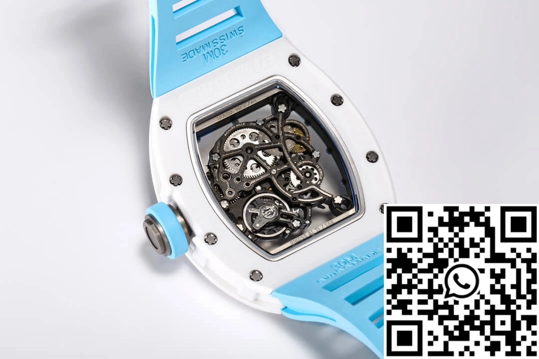 Richard Mille RM-055 BBR Factory Ceramic Case Blue Strap