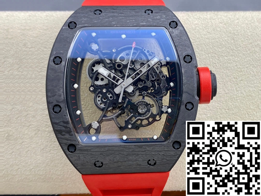 Richard Mille RM-055 BBR Factory Red Rubber Strap