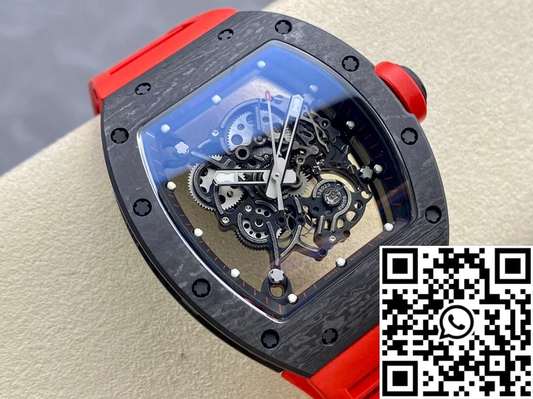 Richard Mille RM-055 BBR Factory Red Rubber Strap