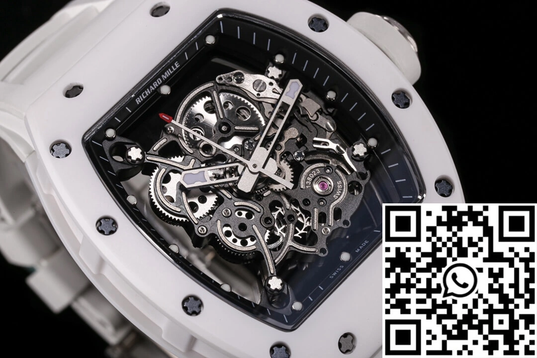 Richard Mille RM-055 BBR Factory White Ceramic