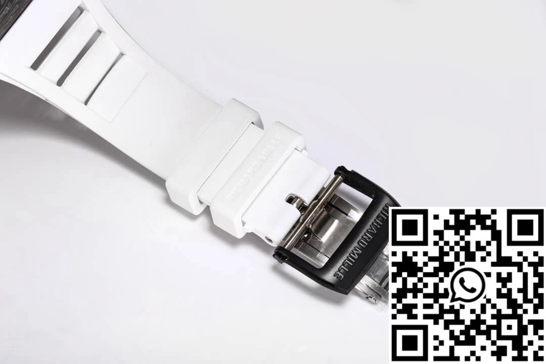 Richard Mille RM-055 BBR Factory White Rubber Strap