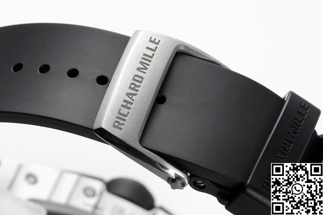Richard Mille RM-061 ZF Factory NTPT Carbon Fiber White Case Black Band
