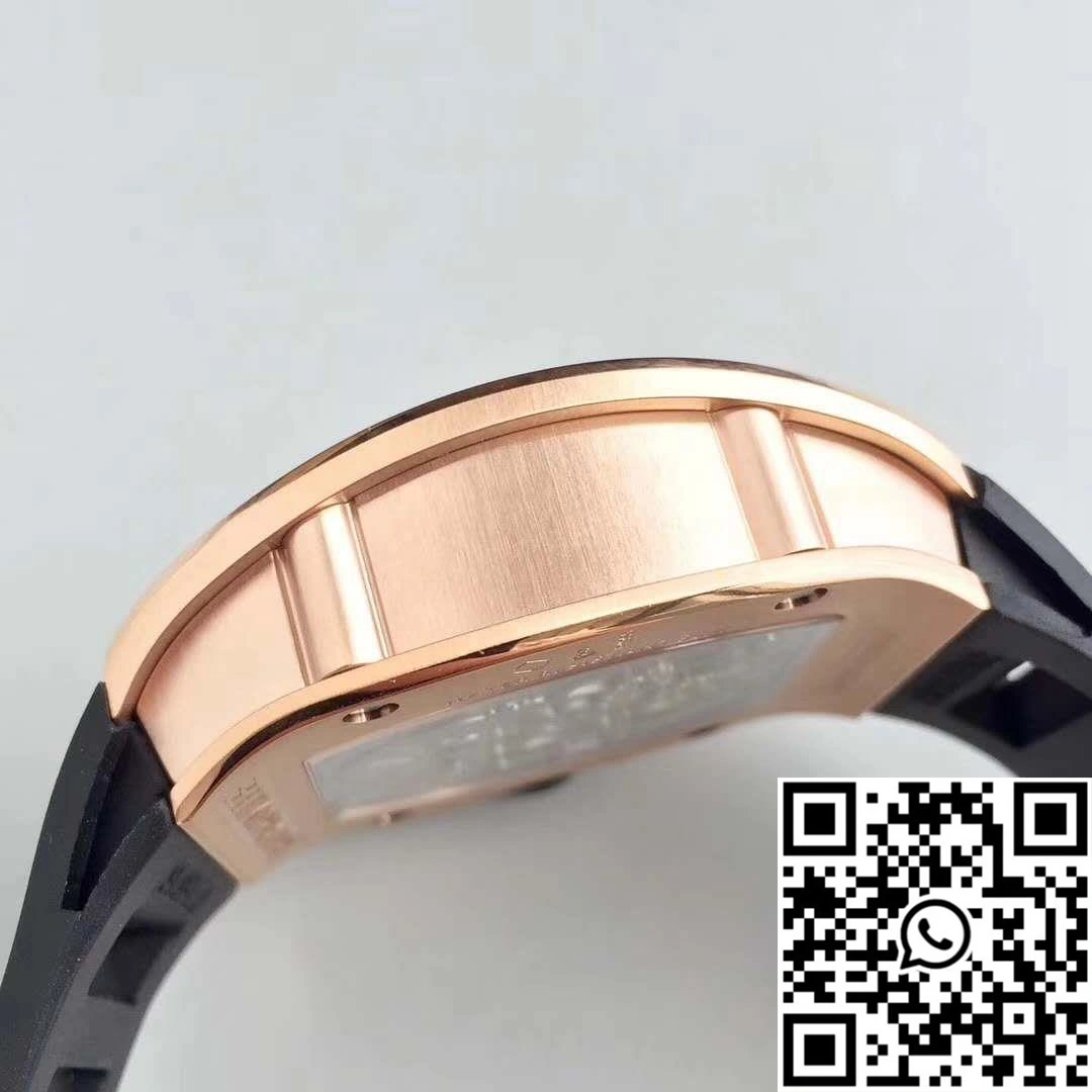 Richard Mille RM001 Rose Gold Tourbillon JB Factory Black Dial